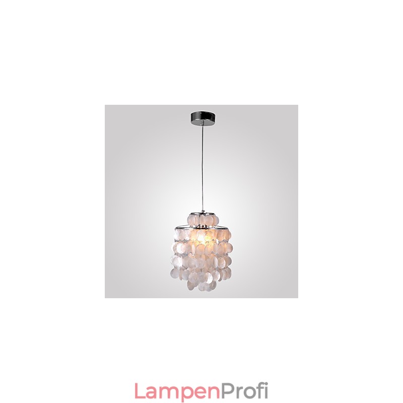 Moderne Pendelleuchte im zeitgenössischen Mini-Stil aus Chrom