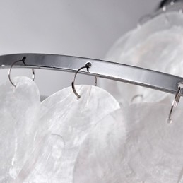 Moderne Pendelleuchte im zeitgenössischen Mini-Stil aus Chrom