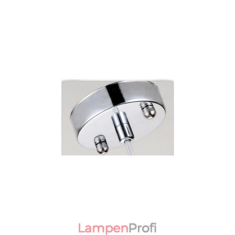 Moderne zeitgenössische Pendelleuchte aus Chrommetall