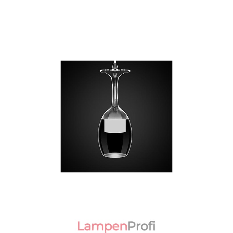 Moderne zeitgenössische Pendelleuchte aus Chrommetall