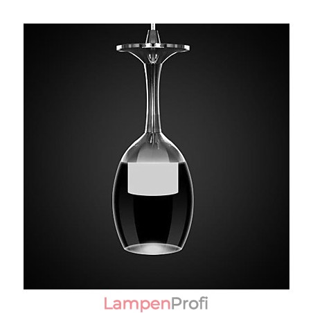 Moderne zeitgenössische Pendelleuchte aus Chrommetall