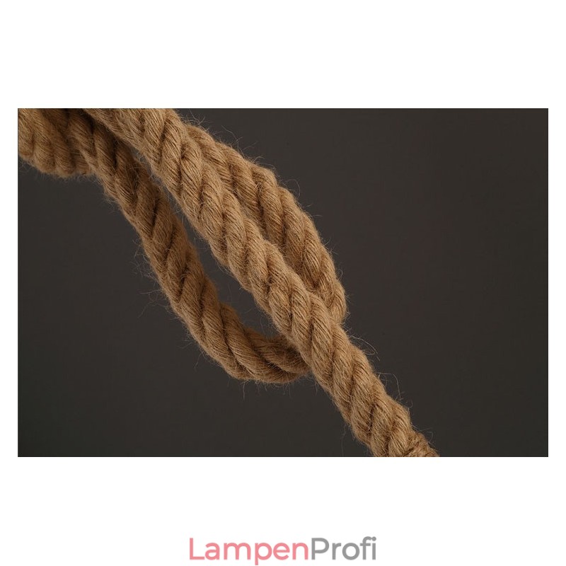 1 Licht DIY Kunst Hanfseil Licht Kreativ Hanfseil Kronleuchter Lang 100cm Senden 1 Glühbirne