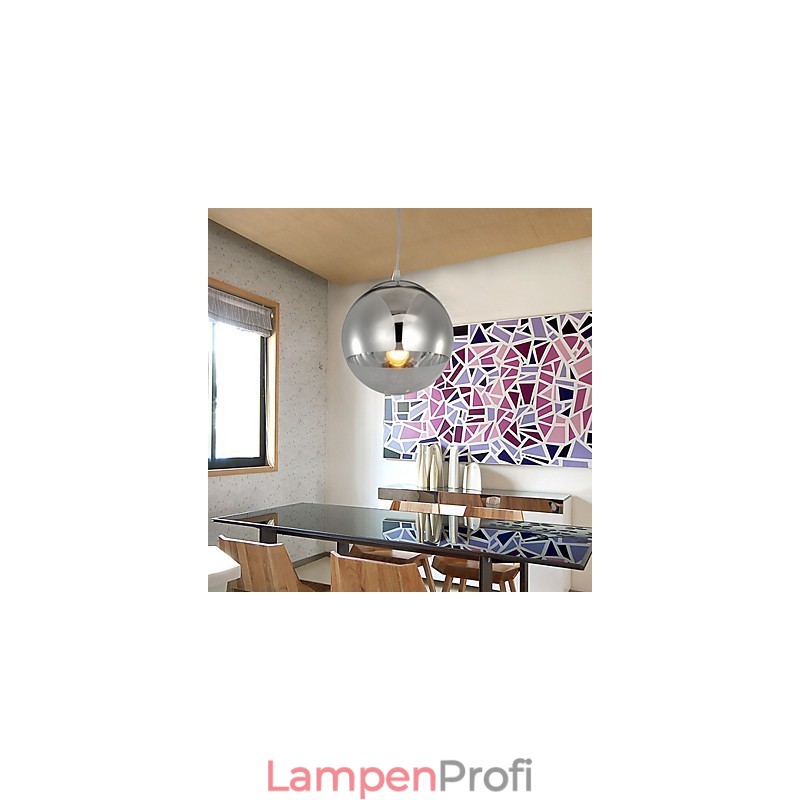 Pendelleuchte mit 1 Licht in Kugelform