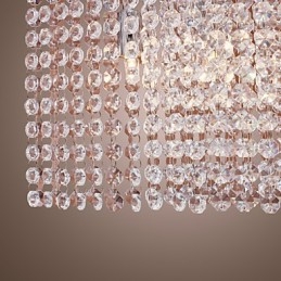 Moderne zeitgenössische galvanisierte Kristall-Pendelleuchte