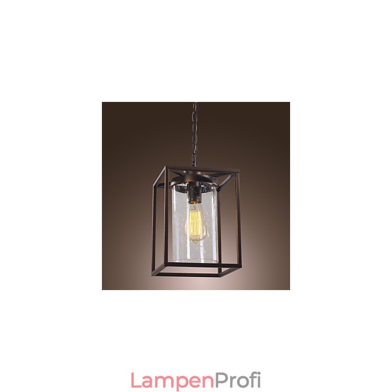 Traditionelle Klassische Vintage Laterne Mini Stil Galvanisierte Pendelleuchte