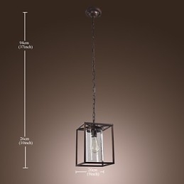 Traditionelle Klassische Vintage Laterne Mini Stil Galvanisierte Pendelleuchte