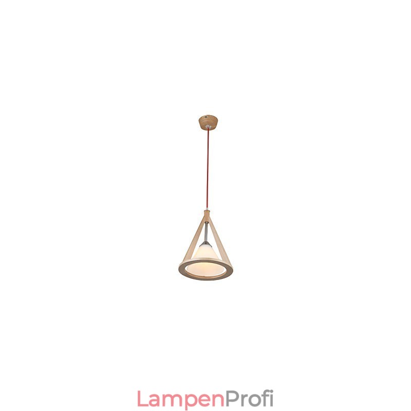 Kronleuchter aus Holz im Designer-Stil. Eleganter Kronleuchter im zeitgenössischen Stil