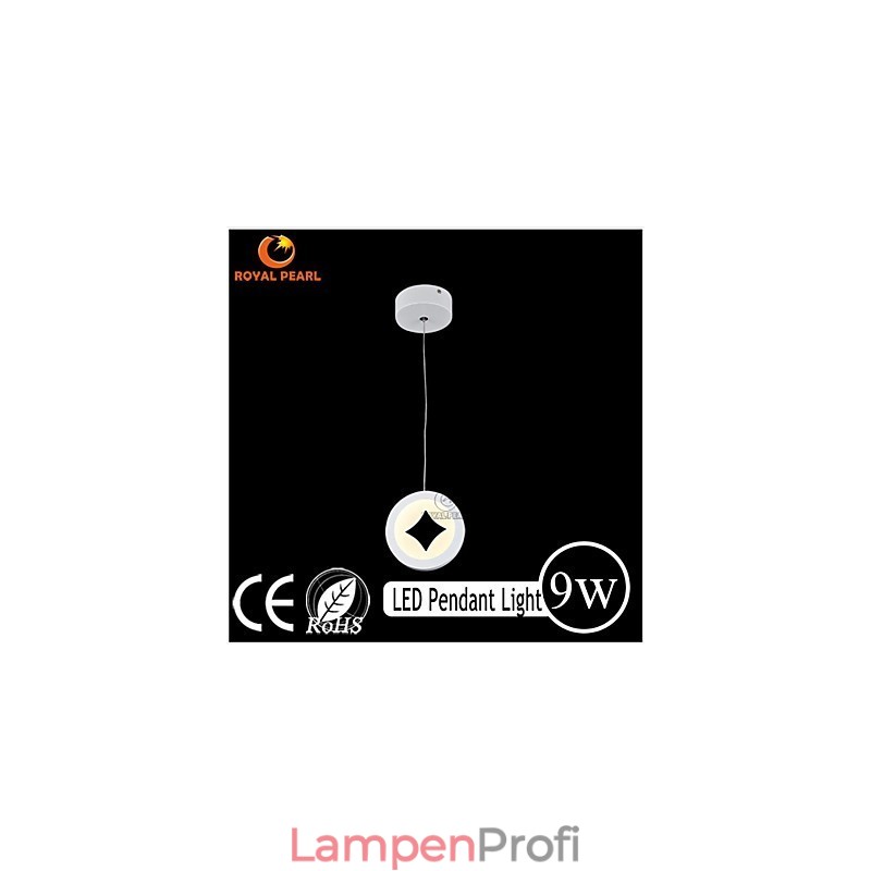 Filigrane 9W Pendelleuchte aus Acryl