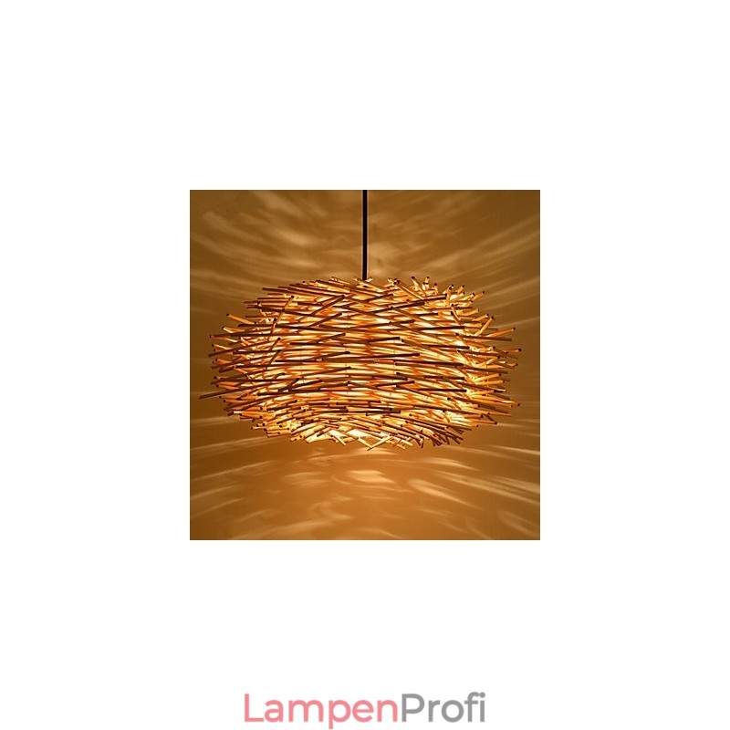 Kronleuchter Mini Stil Laterne Holz Bambus