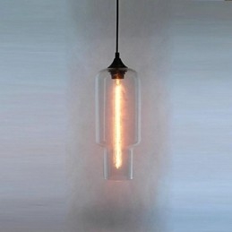 Moderne Glas-Pendelleuchte im braunen Blasen-Design