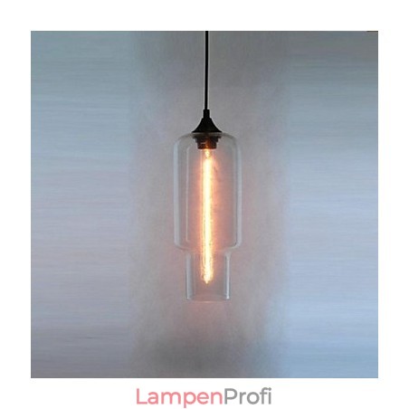 Moderne Glas-Pendelleuchte im braunen Blasen-Design