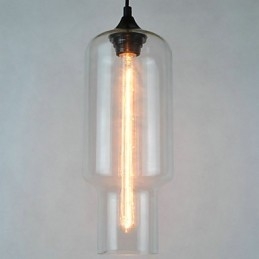 Moderne Glas-Pendelleuchte im braunen Blasen-Design