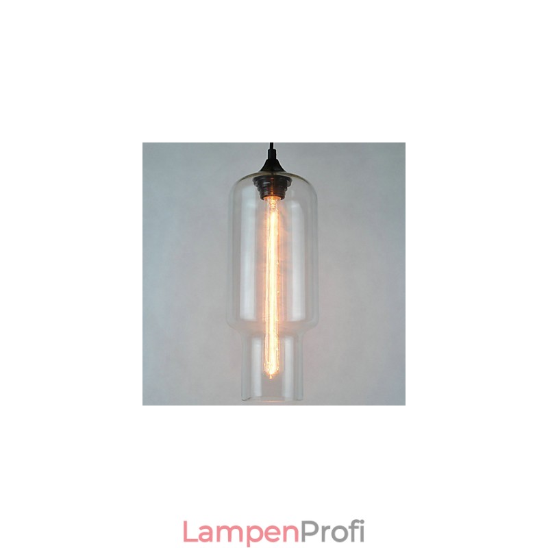 Moderne Glas-Pendelleuchte im braunen Blasen-Design