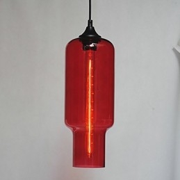 Moderne Glas-Pendelleuchte im braunen Blasen-Design