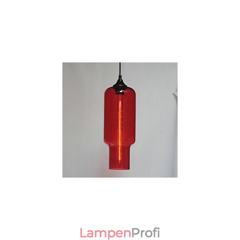 Moderne Glas-Pendelleuchte im braunen Blasen-Design