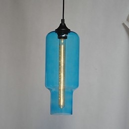 Moderne Glas-Pendelleuchte im braunen Blasen-Design