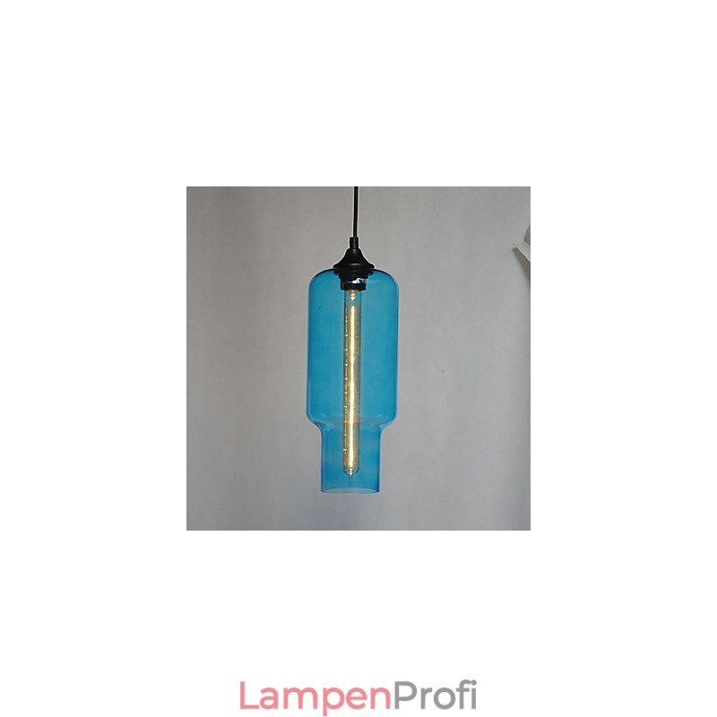 Moderne Glas-Pendelleuchte im braunen Blasen-Design