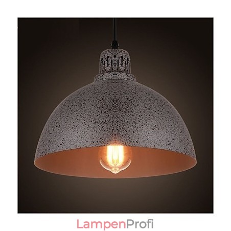 Vintage-Pendelleuchte aus Metall mit Punkten und einer Leuchte