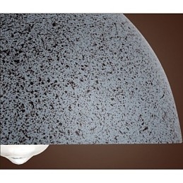 Vintage-Pendelleuchte aus Metall mit Punkten und einer Leuchte