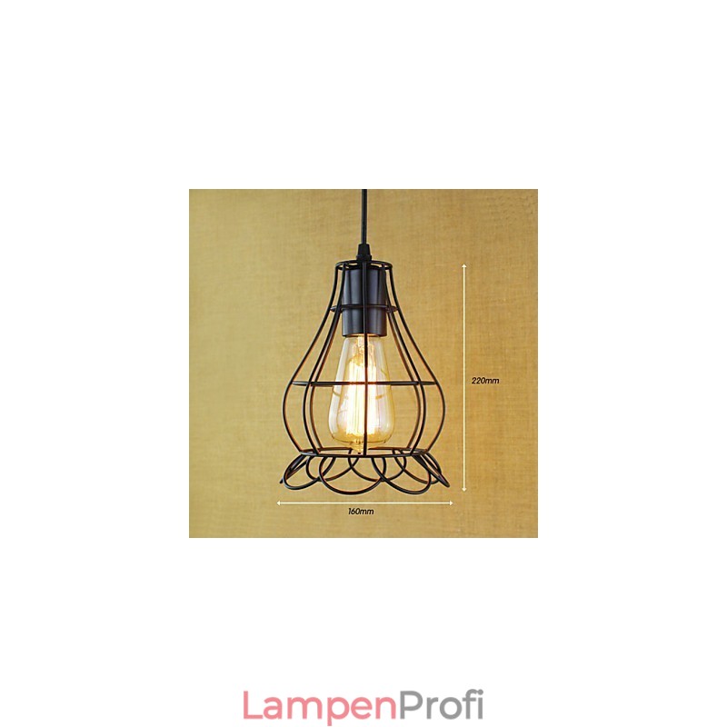 Pendelleuchten Traditionell Klassisch Vintage Retro Landhaus Garage Metall