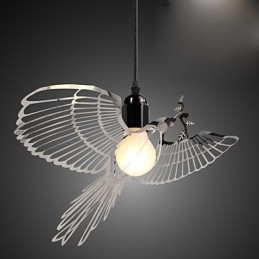 Kreative moderne Mode Dekoration Edelstahl Vogel Vogel Droplight Lampe