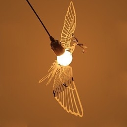 Kreative moderne Mode Dekoration Edelstahl Vogel Vogel Droplight Lampe