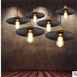 Der amerikanische minimalistische Retro 1 Eisen-Kronleuchter