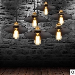 Der amerikanische minimalistische Retro 1 Eisen-Kronleuchter