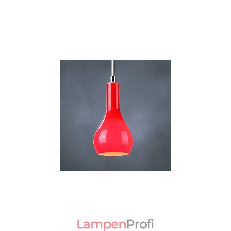 Moderne Pendelleuchte aus verchromtem Metall im Mini-Stil