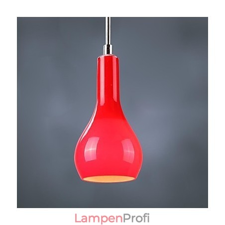 Moderne Pendelleuchte aus verchromtem Metall im Mini-Stil