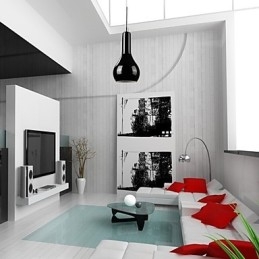 Moderne Pendelleuchte aus verchromtem Metall im Mini-Stil