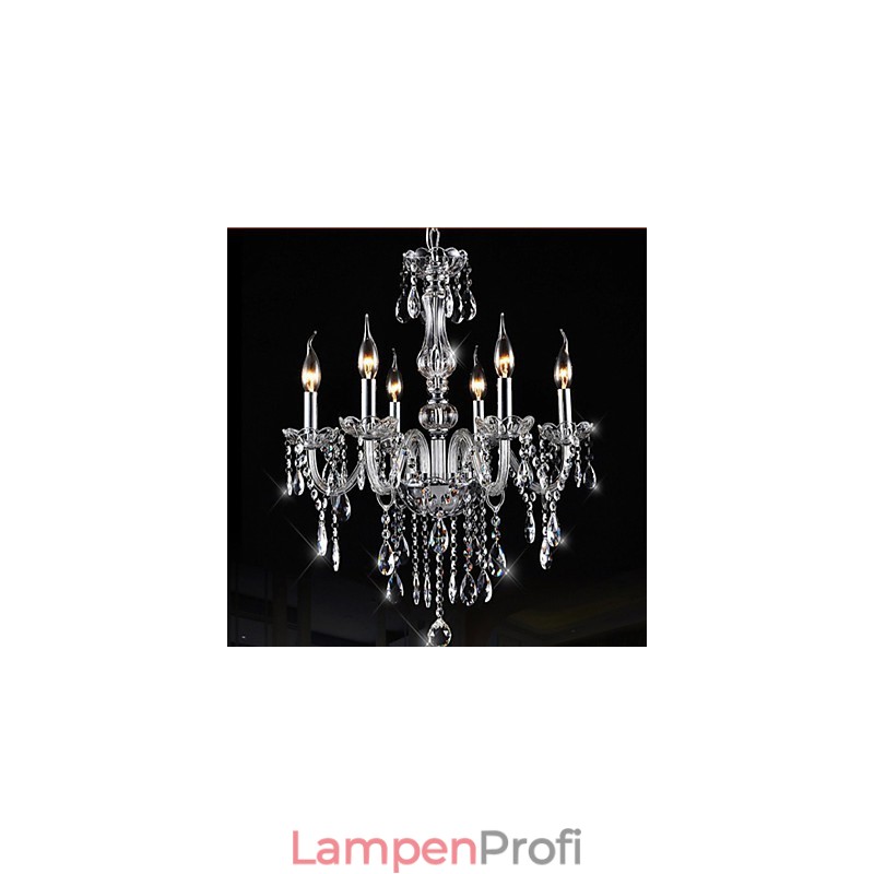6 Arme Vintage Luxus Beleuchtung K9 Kristall Kronleuchter Deckenpendelleuchte