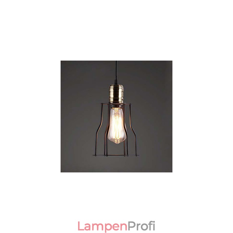 Amerikanischen industriellen Vintage Café Buffet Ideen Schmiedeeisen Käfig Pendelleuchte sitzen
