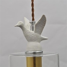 Kreativer Vogel-Glas-Kronleuchter, Pendelleuchte mit Glasschirm