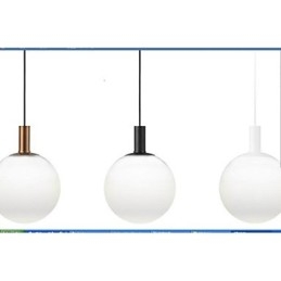 Glaspendelleuchte im Contract-Design