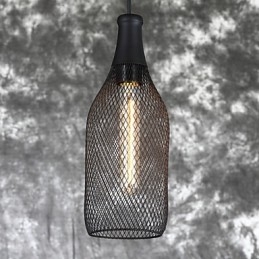 Amerikanische Loft-Vintage-Flaschen-Pendelleuchte und dekoriertes Droplight