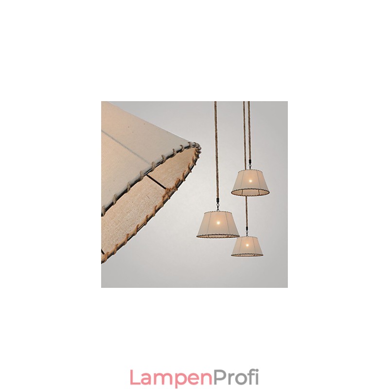1 Lichter Pendelleuchten Vintage-Stil Industrie-Stil Gelb Stoff & Metalle Drop Light