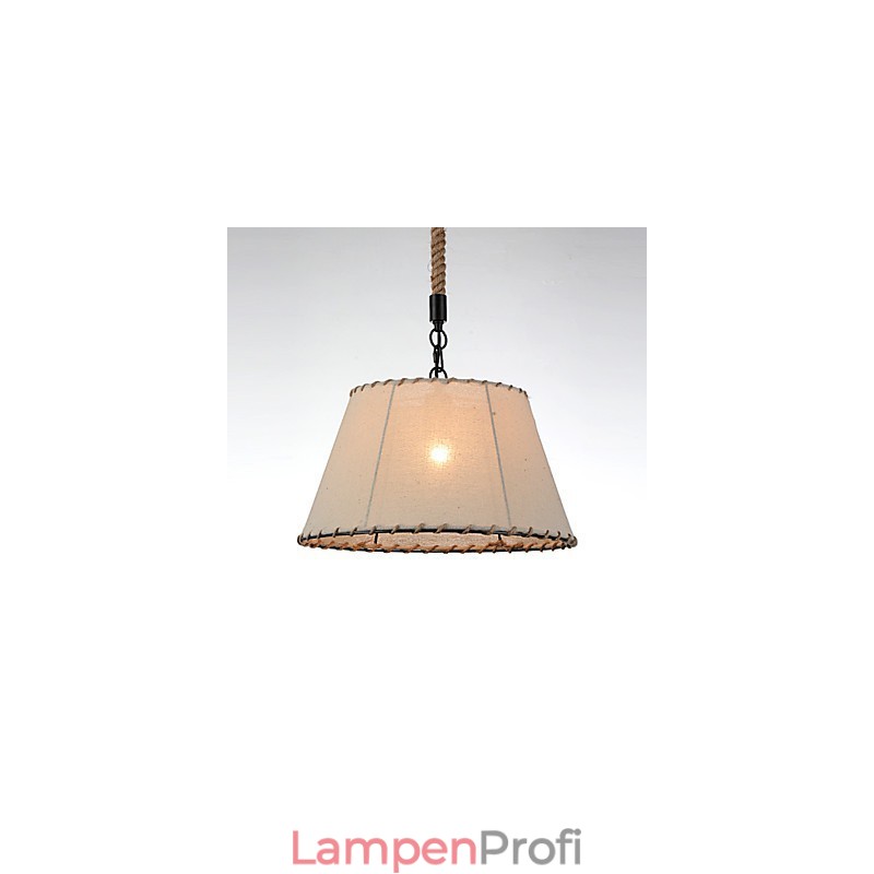 1 Lichter Pendelleuchten Vintage-Stil Industrie-Stil Gelb Stoff & Metalle Drop Light