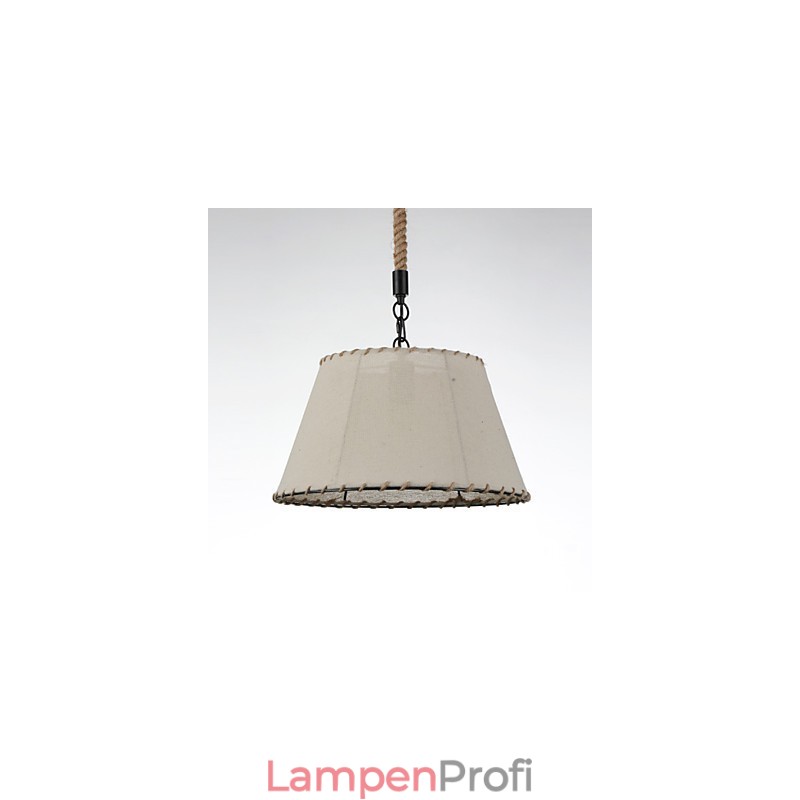 1 Lichter Pendelleuchten Vintage-Stil Industrie-Stil Gelb Stoff & Metalle Drop Light