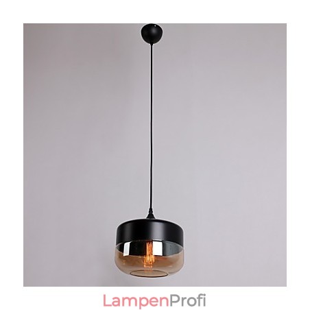 Retro-Pendelleuchte mit 1 Licht und Glasmalerei Retro-Pendelleuchte mit 1 Licht und Glasmalerei