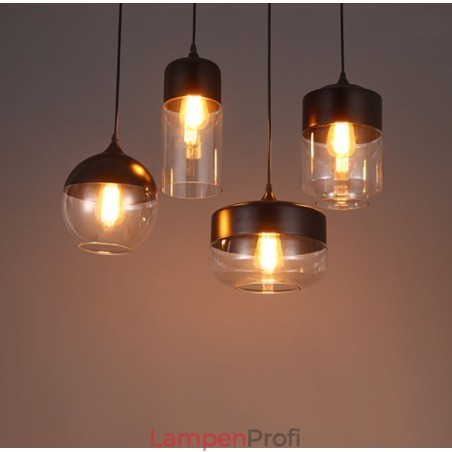 Die Kunst-Kronleuchterlampe aus Schmiedeeisen und Glas von The Nordic Creative Stair Shop Die Kunst-Kronleuchterlampe aus Schmiedeeisen und Glas von The Nordic Creative Stair Shop