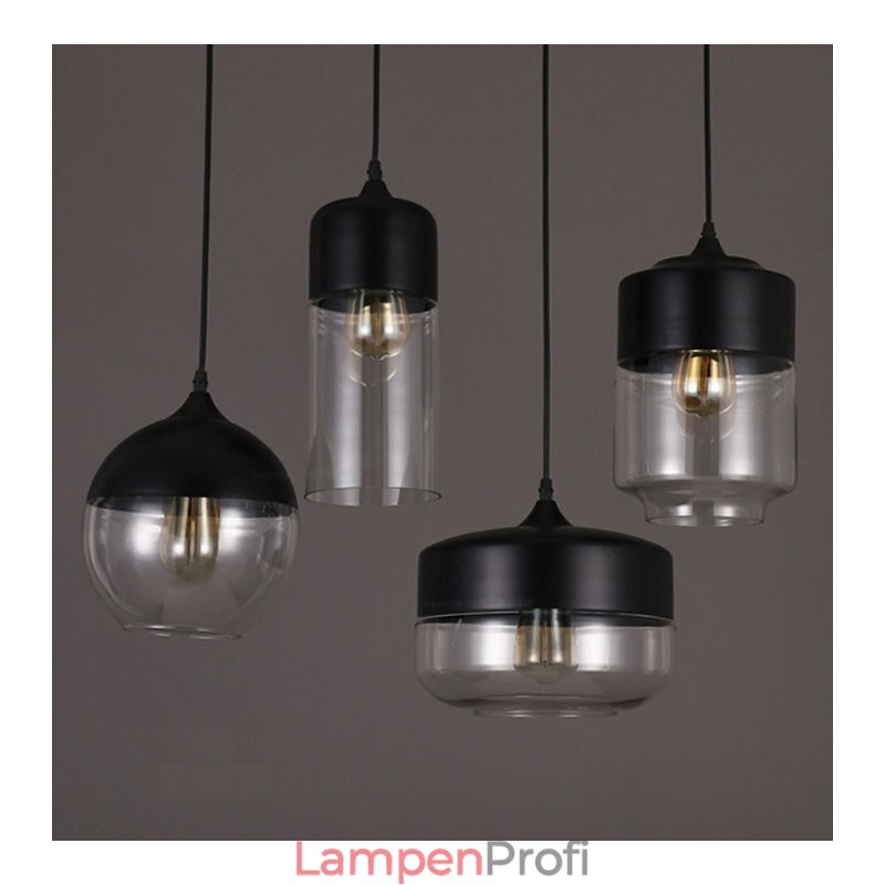 Die Kunst-Kronleuchterlampe aus Schmiedeeisen und Glas von The Nordic Creative Stair Shop