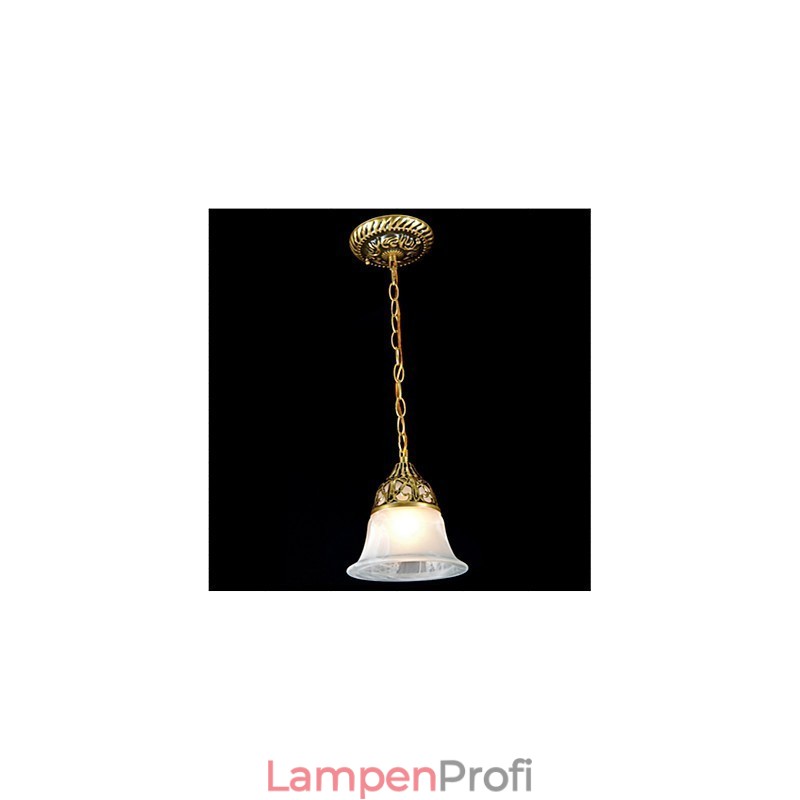 Traditionelle klassische Vintage-Retro-Pendelleuchte aus Bronzemetall