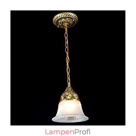 Traditionelle klassische Vintage-Retro-Pendelleuchte aus Bronzemetall