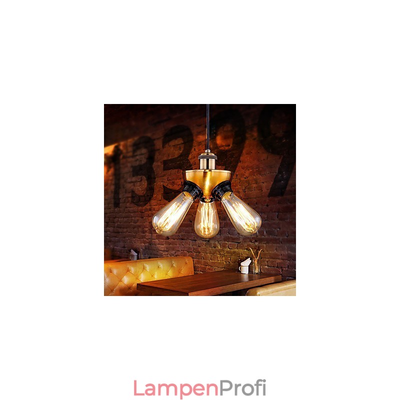 Amerikanische Country Industrial Kupfer Kopf Drei Fuß Droplight Lampe