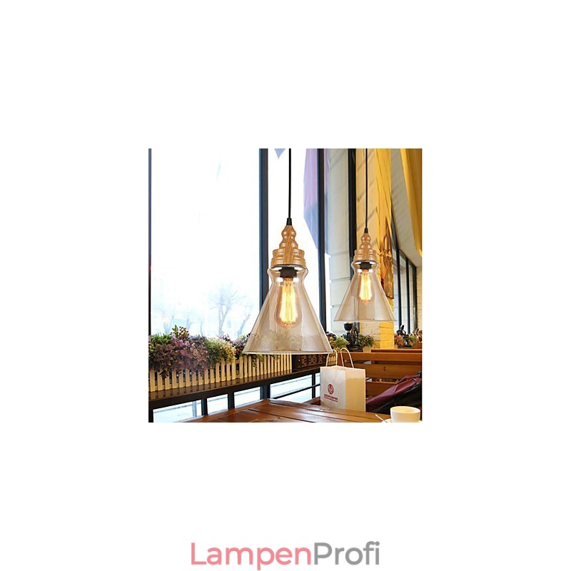 Nordamerikanische kreative Holzmaserung Kristalllampe Wiederherstellung alten Weisen Lampe Licht