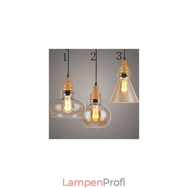 Nordamerikanische kreative Holzmaserung Kristalllampe Wiederherstellung alten Weisen Lampe Licht