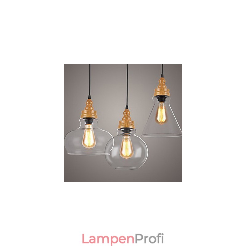 Nordamerikanische kreative Holzmaserung Kristalllampe Wiederherstellung alten Weisen Lampe Licht