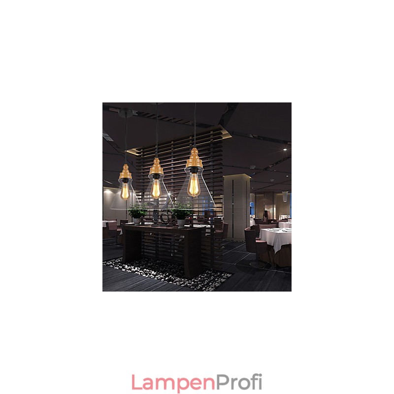 Nordamerikanische kreative Holzmaserung Kristalllampe Wiederherstellung alten Weisen Lampe Licht