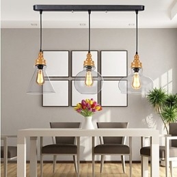 Nordamerikanische kreative Holzmaserung Kristalllampe Wiederherstellung alten Weisen Lampe Licht